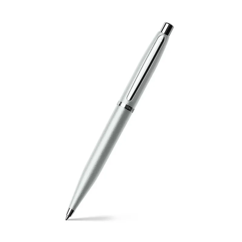 Sheaffer Gift Set VFM Ballpoint Pen with Small Notebook Strobe Silver with Chrome Trims
