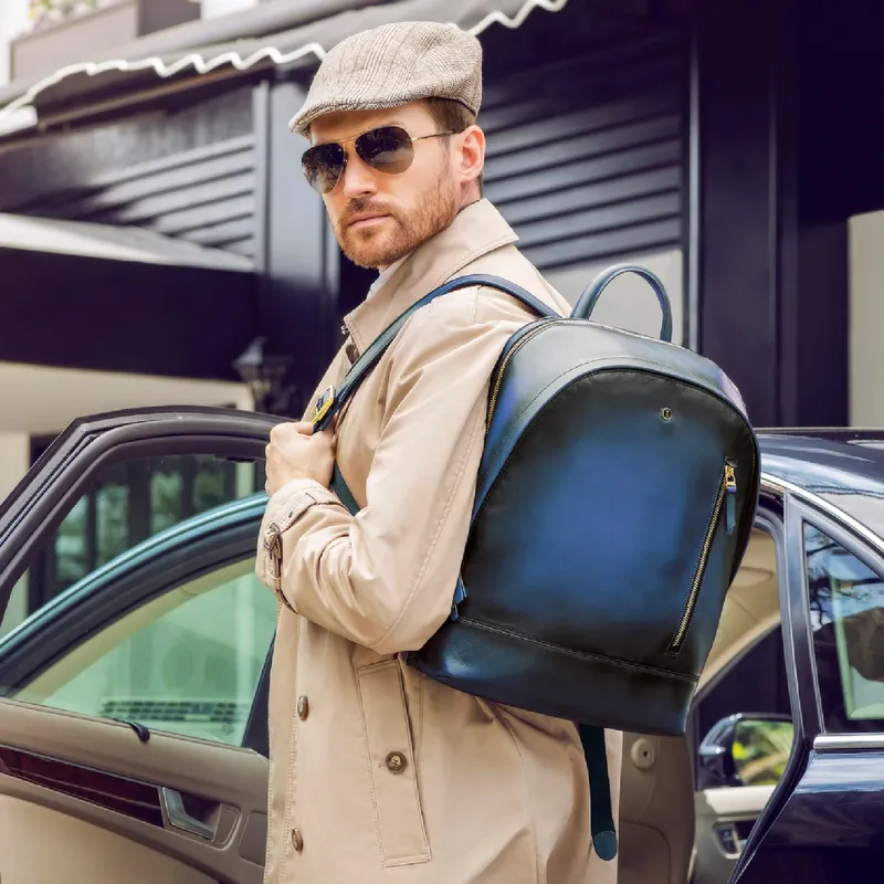 Lapis Bard Ducorium Hampton 14Inch Laptop Backpack Bag Blue