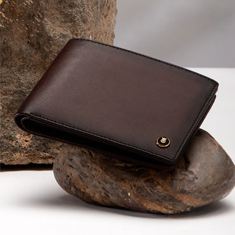 Lapis Bard Ducorium Bi Fold Evening Wallet with Additional Sleeve Bordeaux