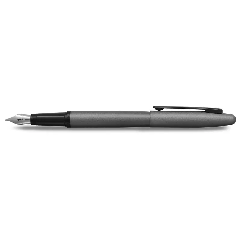 Sheaffer VFM 9424 Matte Gray Fountain Pen With Matte Black Trim - Medium