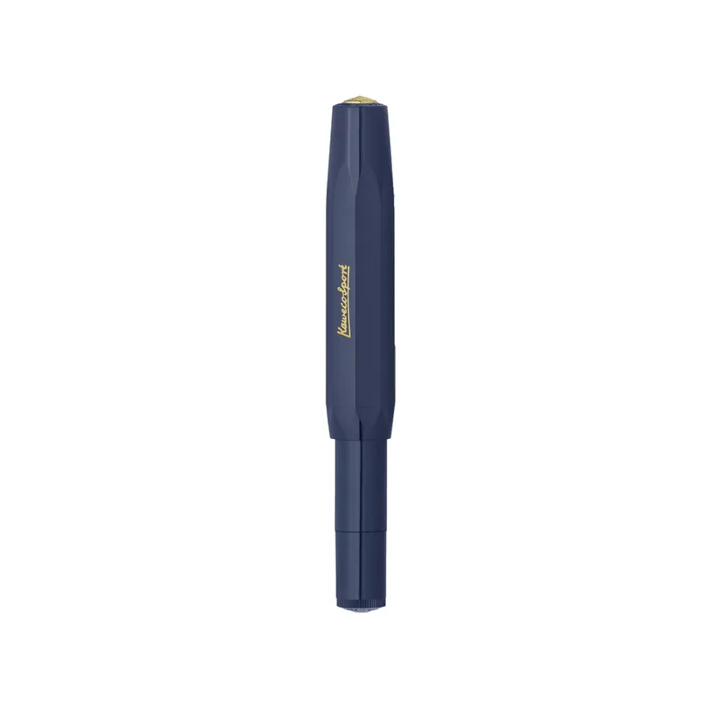 Kaweco Classic Sport Fountain Pen Navy with Gold Trims - Medium