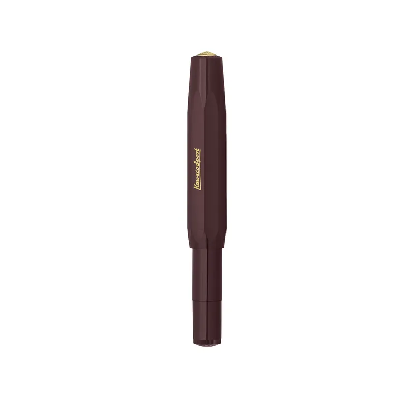 Kaweco Classic Sport Fountain Pen Bordeaux with Gold Trims - Medium
