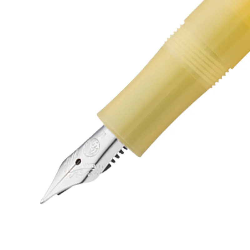 Kaweco Frosted Sport Fountain Pen Sweet Banana with Silver Trims - Medium