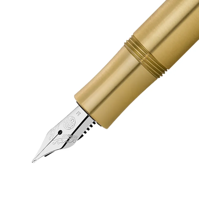 Kaweco Sport Fountain Pen Brass with Silver Trims - Medium