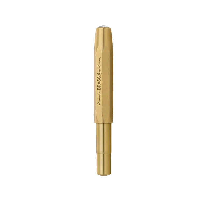 Kaweco Sport Fountain Pen Brass with Silver Trims - Medium