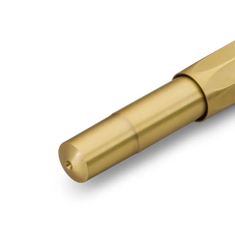 Kaweco Sport Fountain Pen Brass with Silver Trims - Medium