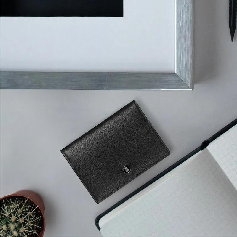 Lapis Bard Belgravia Business Card Holder with RFID Black