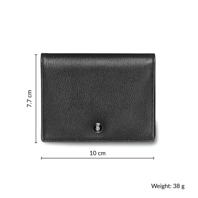 Lapis Bard Belgravia Business Card Holder with RFID Black
