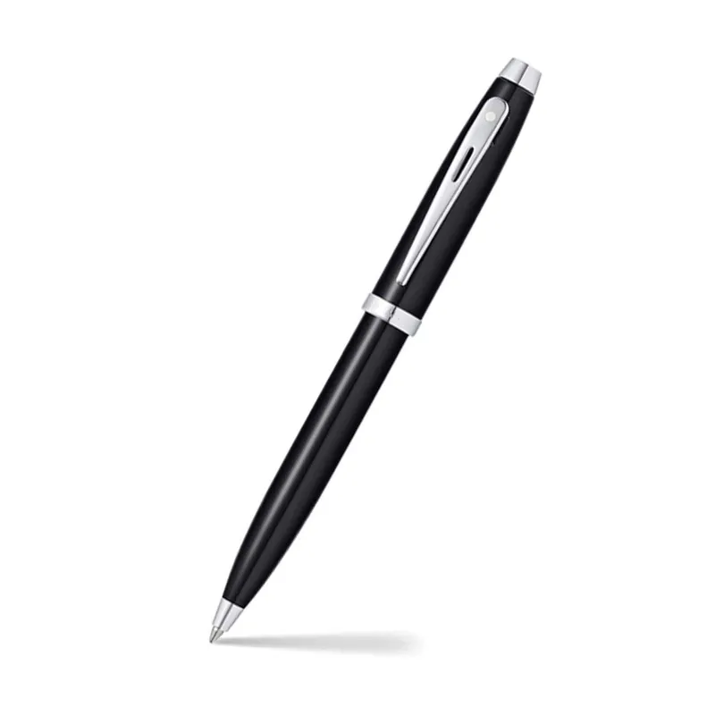 Sheaffer Gift Set 100 Ballpoint Pen with Business Card Holder  Glossy Black with Chrome Trims