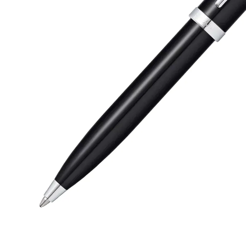 Sheaffer Gift Set 100 Ballpoint Pen with Business Card Holder  Glossy Black with Chrome Trims