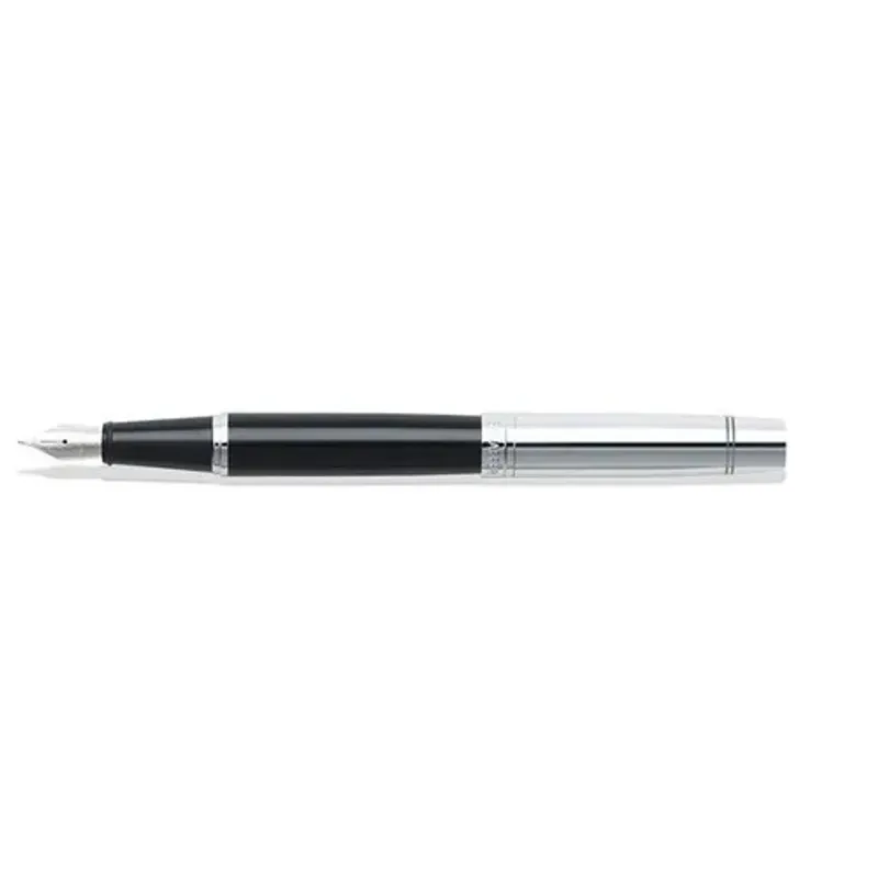 Sheaffer 9314 Gift 300 Fountain Pen (Medium) Glossy Black and Chrome with Chrome Trim