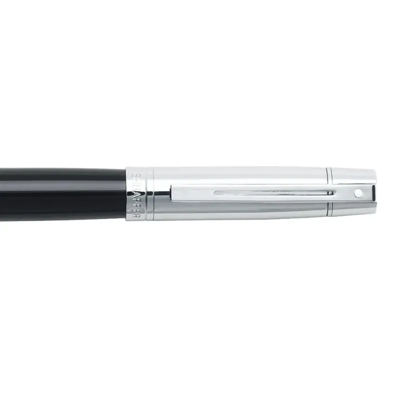 Sheaffer 9314 Gift 300 Fountain Pen (Medium) Glossy Black and Chrome with Chrome Trim