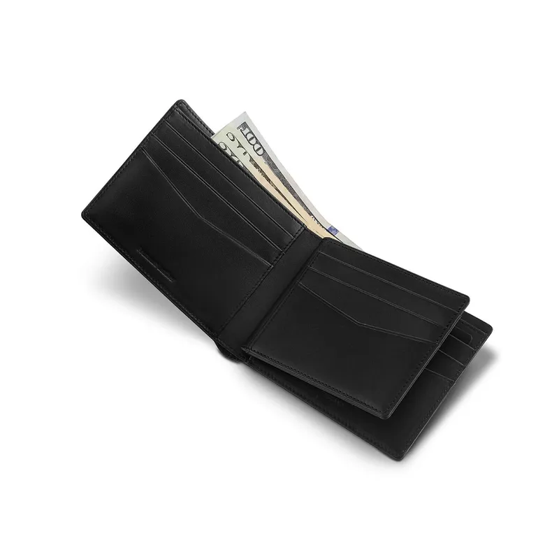 Lapis Bard Mayfair Bifold Centre Addition Wallet - Black