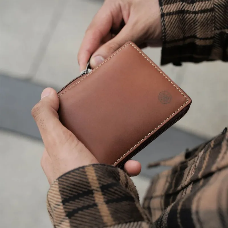 Jekyll & Hide 4295TECLG Texas Leather Bifold Wallet - Clay