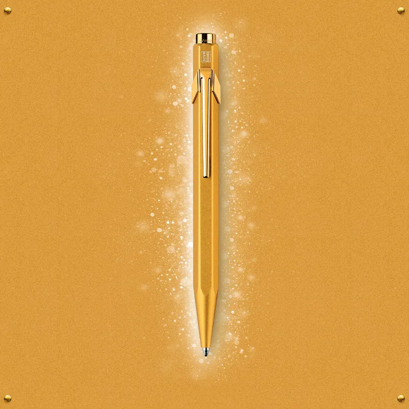 Caran d'Ache 849 Special Edition 'Goldbar' Ballpoint Pen Gold