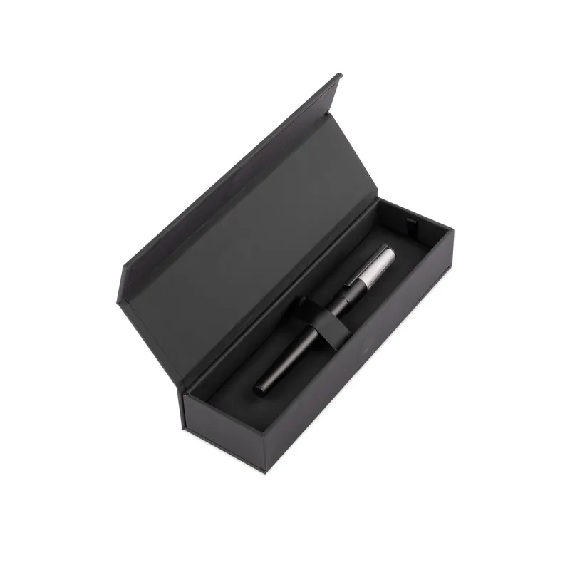 Hugo Boss Gear Minimal Rollerball Pen - Black And Chrome