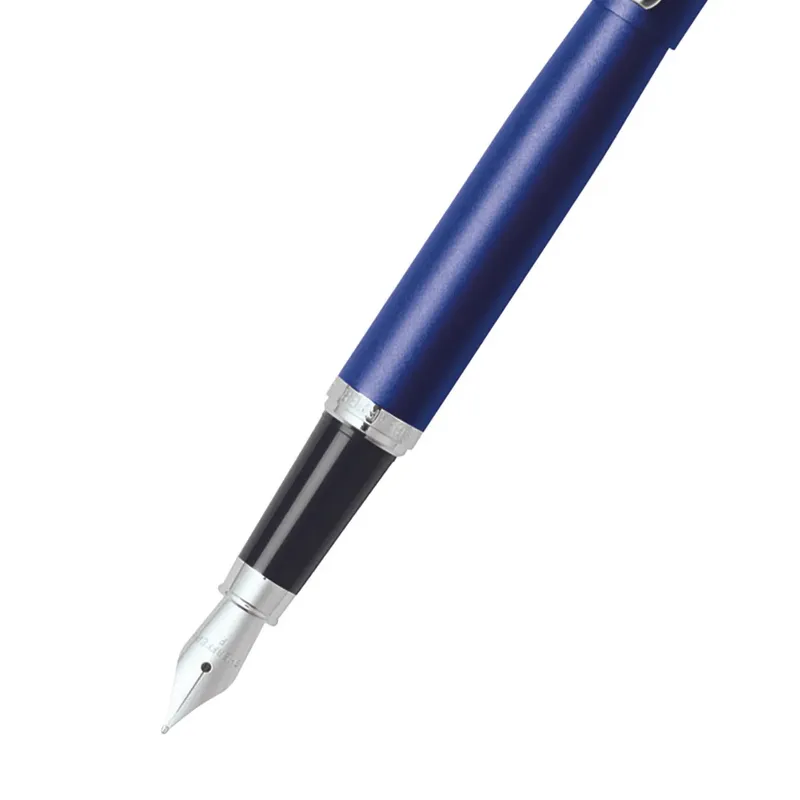 Sheaffer 9401 VFM Fountain Pen (Medium) Neon Blue with Chrome Trim
