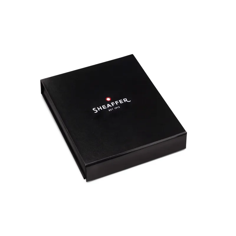 Sheaffer Gift Set VFM Ballpoint Pen with Small Notebook  Polished Chrome with Gold Trims