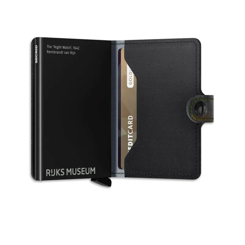 Secrid Art Night Watch Miniwallet - Black