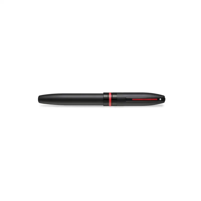 Sheaffer 9108 Icon Fountain Pen (Fine) - Matte Black with Glossy Black PVD Trim