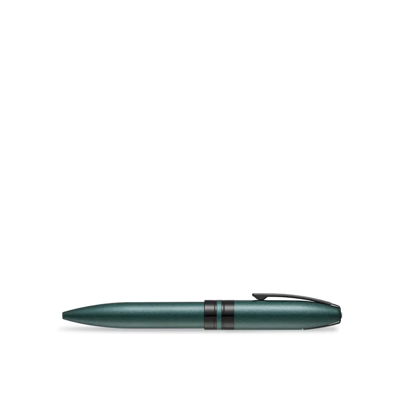 Sheaffer 9109 Icon Ballpoint Pen - Metallic Green with Glossy Black PVD Trim