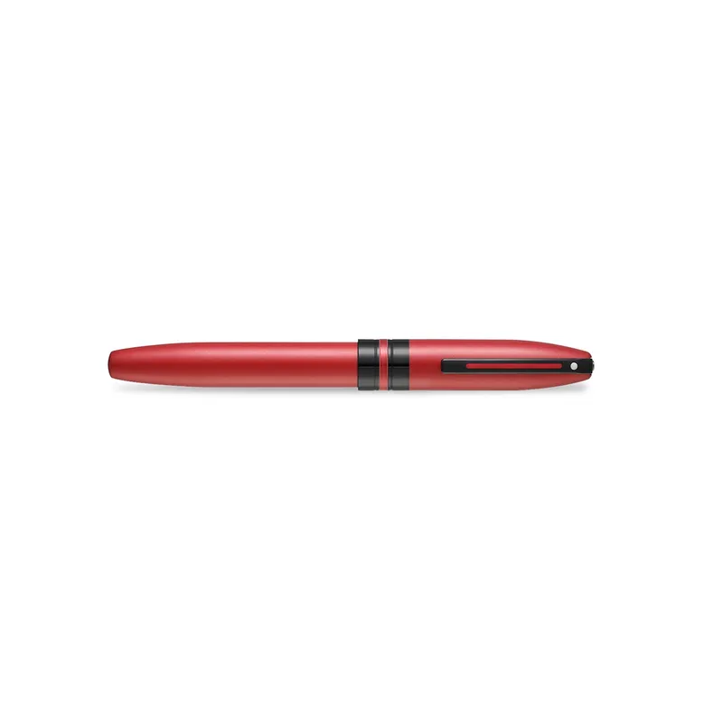 Sheaffer 9111 Icon Fountain Pen (Fine) - Metallic Red with Glossy Black PVD Trim