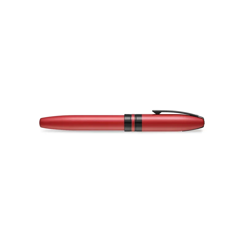 Sheaffer 9111 Icon Fountain Pen (Fine) - Metallic Red with Glossy Black PVD Trim
