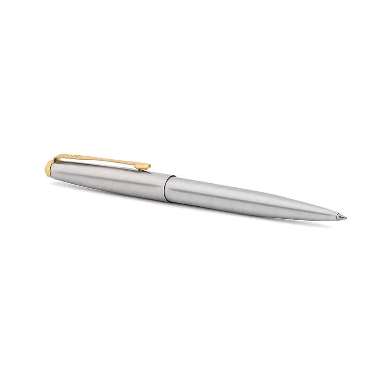 Parker Galaxy Stainless Steel Ballpoint Pen With Gold Trim
