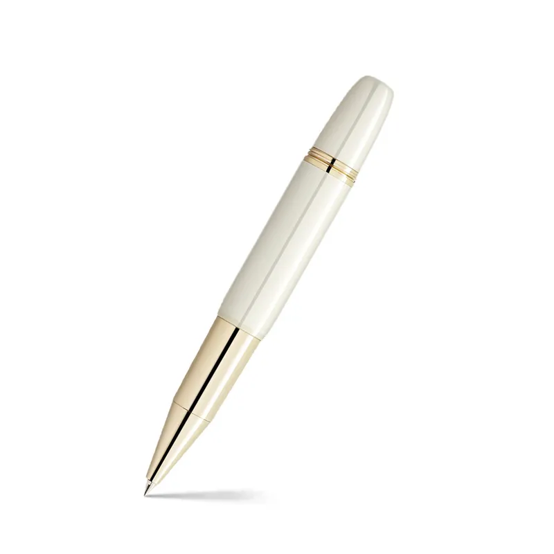 Montblanc Special Edition Heritage Rouge et Noir Baby Rollerball Pen - White With Gold Trim