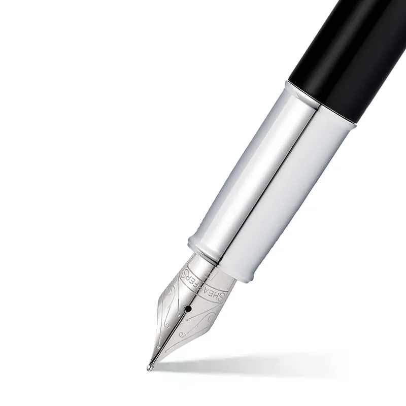 Sheaffer 9317 Gift 100 Fountain Pen (Medium) Matte Black with Chrome Plated Trim