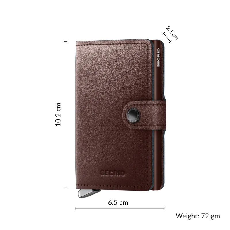 Secrid Dusk Miniwallet - Dark Brown