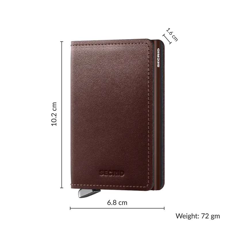 Secrid Dusk Slimwallet - Dark Brown
