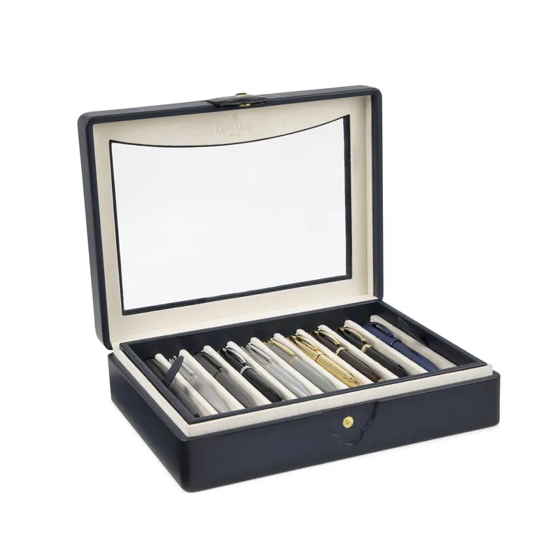 Lapis Bard Ducorium Hemingway Pen Chest (10 Pen) - Navy