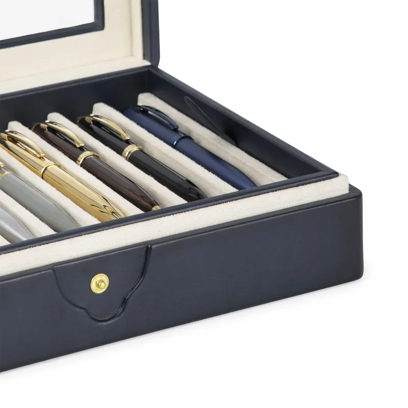 Lapis Bard Ducorium Hemingway Pen Chest (10 Pen) - Navy