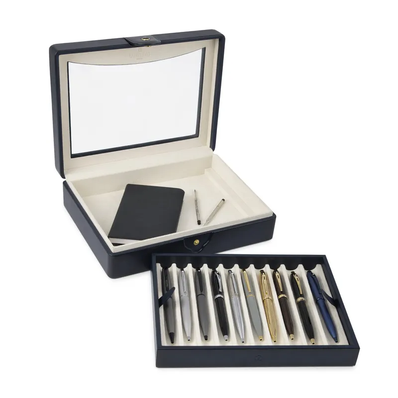 Lapis Bard Ducorium Hemingway Pen Chest (10 Pen) - Navy