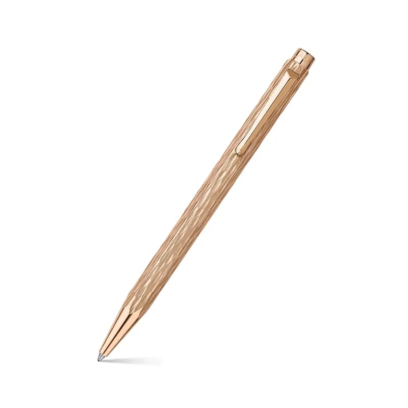 Caran d'Ache Ecridor Venetian Set Ballpoint Pen and Leather Case - Rose Gold