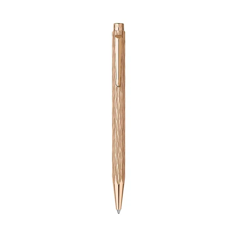 Caran d'Ache Ecridor Venetian Set Ballpoint Pen and Leather Case - Rose Gold