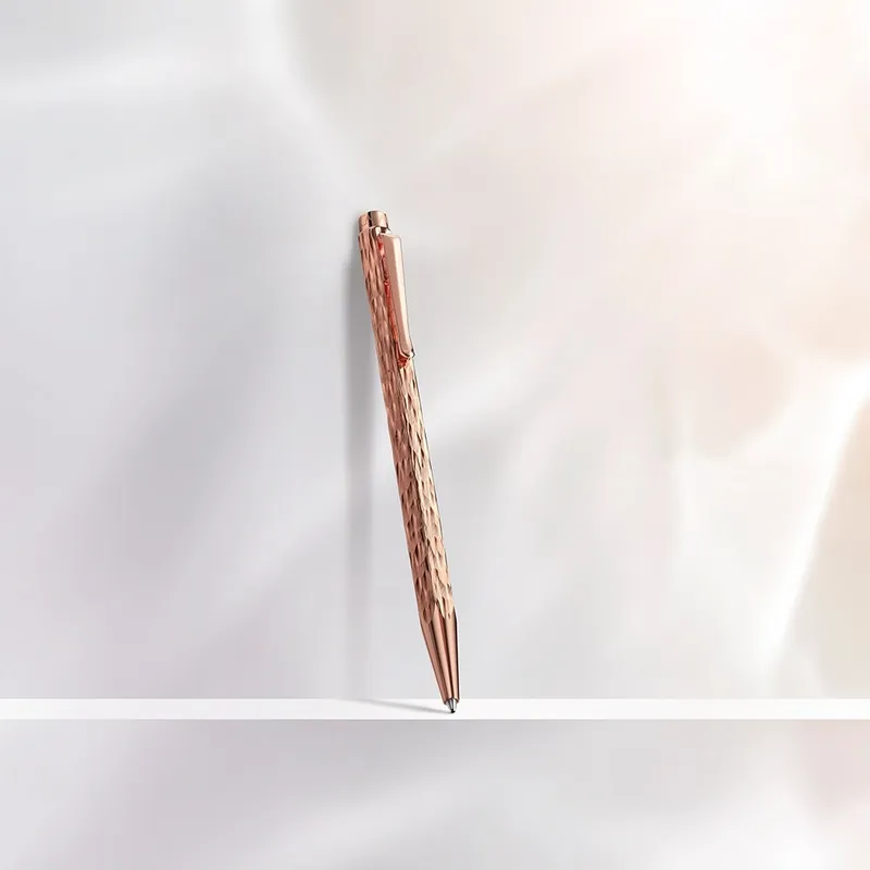 Caran d'Ache Ecridor Venetian Set Ballpoint Pen and Leather Case - Rose Gold