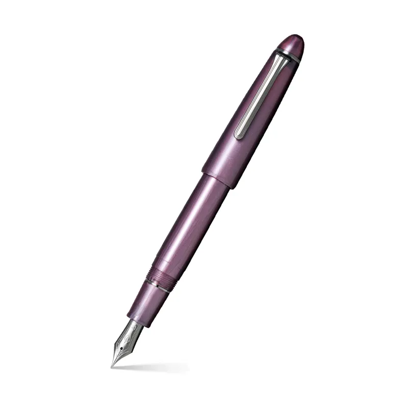Sailor 1911 Ringless Metallic Fountain Pen (21K Medium) - Simply Red with Black Trims