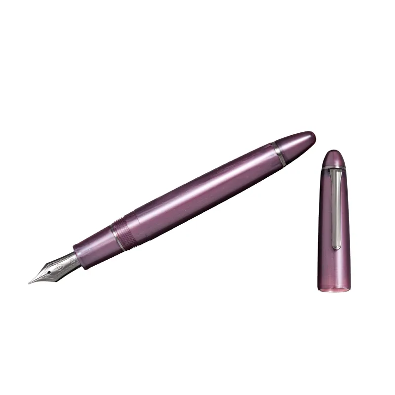 Sailor 1911 Ringless Metallic Fountain Pen (21K Medium) - Simply Red with Black Trims