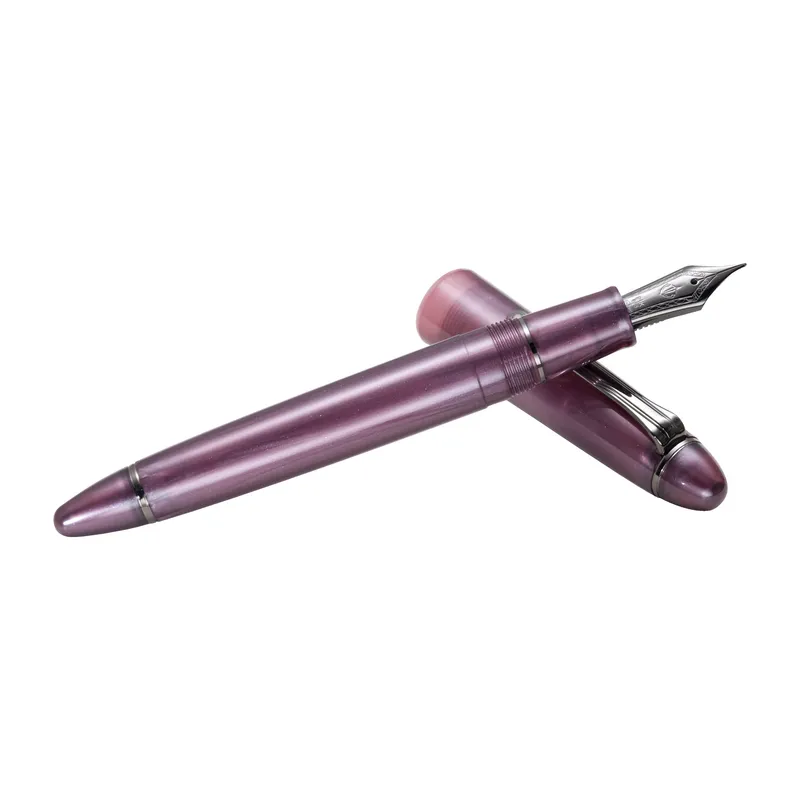 Sailor 1911 Ringless Metallic Fountain Pen (21K Medium) - Simply Red with Black Trims
