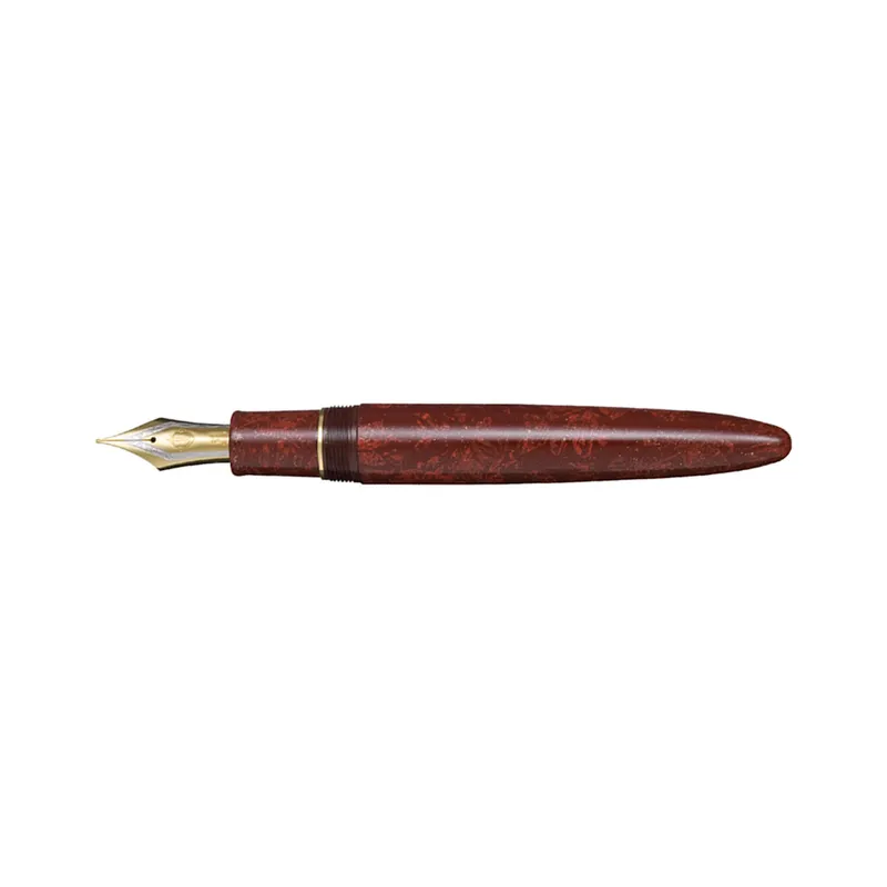 Sailor Iro Miyabi II Fukaki Are King of Pens Fountain Pen (21K Medium) - Red With Gold Trims