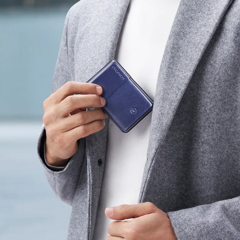 Lapis Bard Ducorium Navy Moulded Card Case