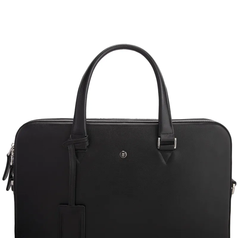Lapis Bard Belgravia Rhodes 14-inch Slim Laptop Bag - Black