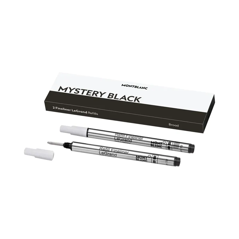 Montblanc 128250 LeGrand Fineliner Refill Broad (Pack Of 2) - Mystery Black