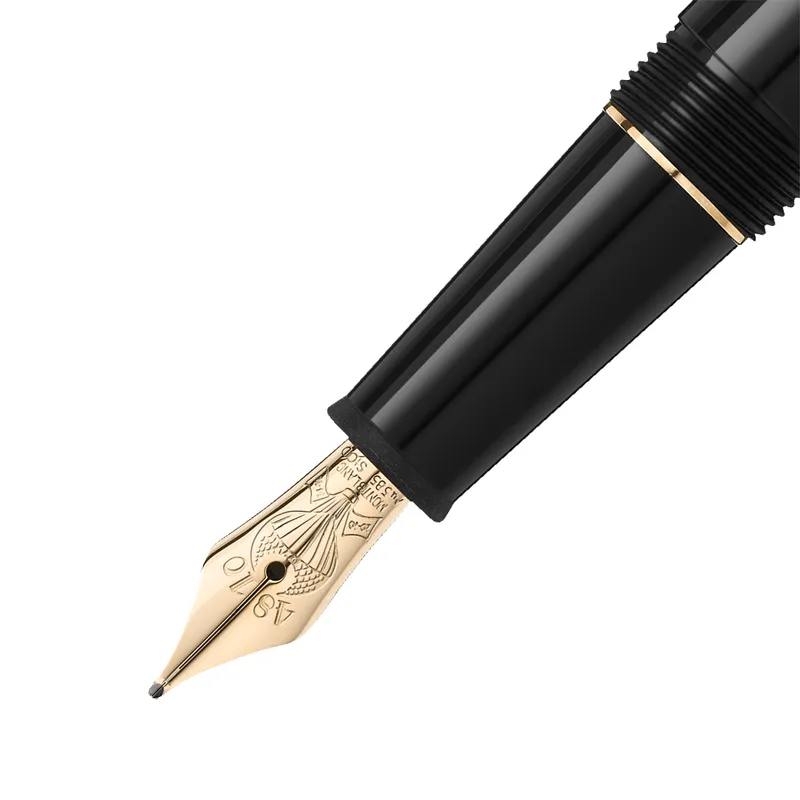 Montblanc 128472 MeisterstÃ¼ck Classique 'Around The World In 80 Days' Fountain Pen (14K Medium) - Anthracite With Gold Trims