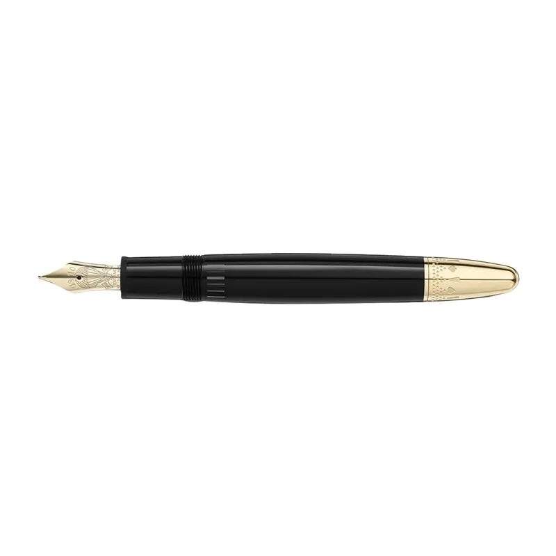 Montblanc 128468 MeisterstÃ¼ck LeGrand 'Around The World In 80 Days' Fountain Pen (14K Medium) - Anthracite With Gold Trims