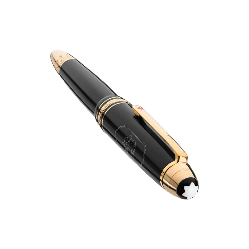 Montblanc 128379 MeisterstÃ¼ck LeGrand 'Around The World In 80 Days' Rollerball Pen - Anthracite With Gold Trims