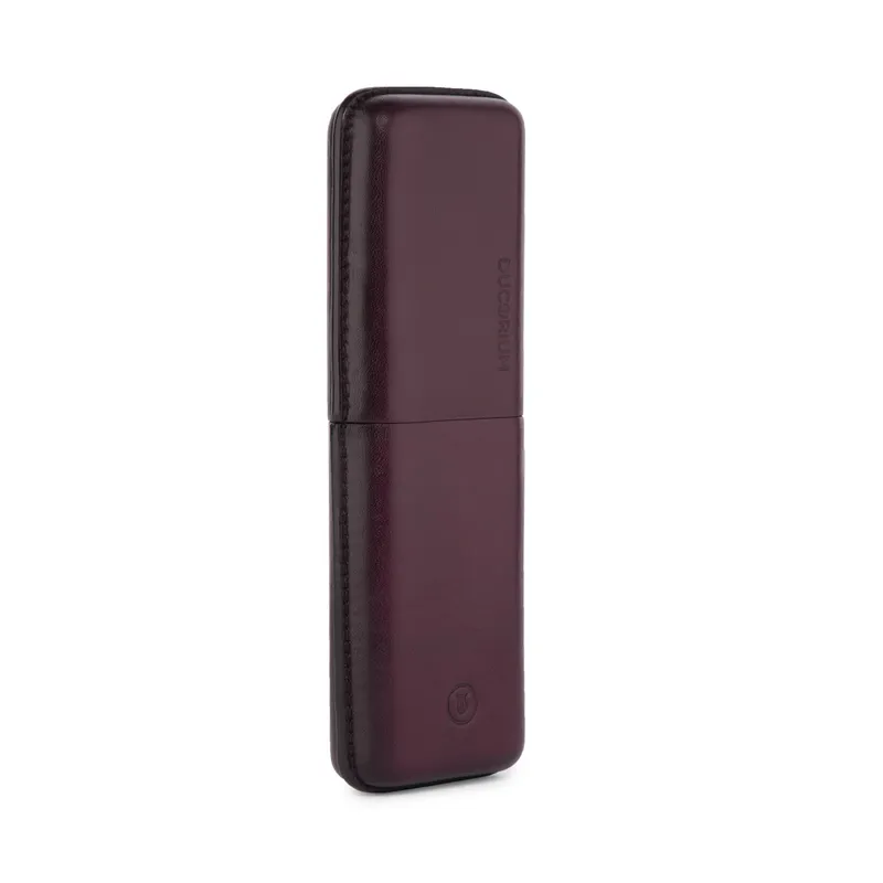 Lapis Bard Ducorium Moulded Pen Case - Bordeaux