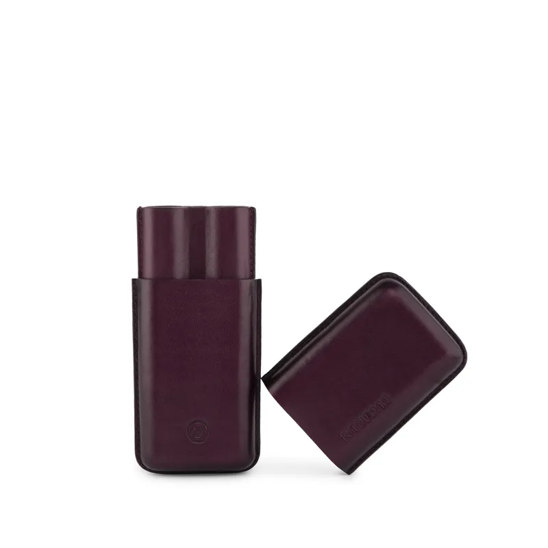 Lapis Bard Ducorium Moulded Pen Case - Bordeaux